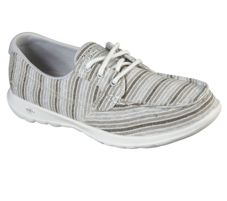 Skechers Dam Beige Snörskor - Gowalk Lite - El Mar - Sverige (BOEPZ-0142)